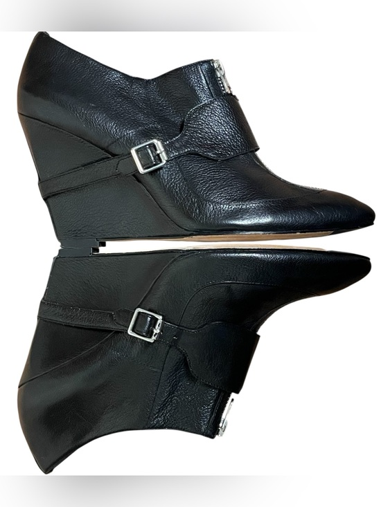 Elizabeth and James Shoes - Elizabeth and James E Raffa Ankle Leather Booties 4" Heel & Wedge 9 1/2